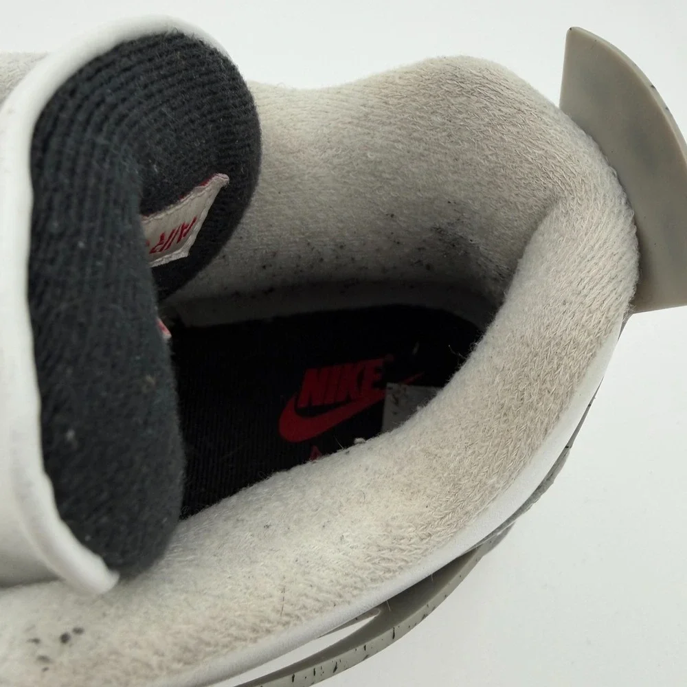 Air Jordan 4 Cement Shoes 2025 White Black Gray Red Mens 9 FV5029-100